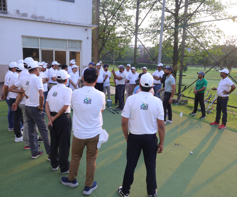 Executive event and golf themed background